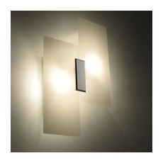 famlights | Wandleuchte Armin aus Glas in Weiß E27 max. 2 x 60W