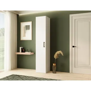 BEAUTYSOFA Kleine Garderobe MARGARET IV 40cm - Schrank fur Korridor & Eingang - Farbe: Weiß - Weiß