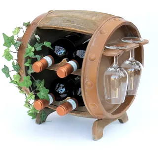 DanDiBo Ambiente Weinregal 31 x 33 x 28 cm Braun