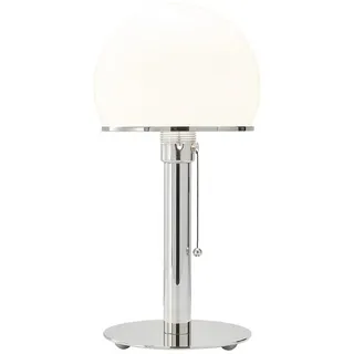 Leuchte Wagenfeld Tecnolumen silber, Designer Wilhelm Wagenfeld, 36 cm