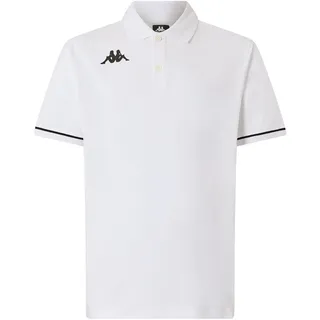 Kappa Barli Poloshirt, Weiß/Schwarz, 4XL