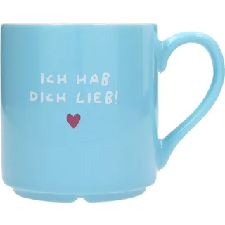 Depesche 0013594-003 Lieblingsbecher Motiv Nr. 3, Henkeltasse mit Spruch, 300 ml, aus Porzellan, teilweise mit Goldfolie und Innendruck