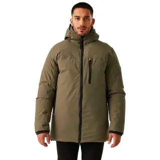 Regatta Yewbank III Herren-Jacke, isoliert, wasserdicht, Krokodil/Schwarz, Größe XL