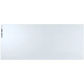 Pulsar Superglide Premium-Glas-Mauspad, XXL, Aluminium-Silikat-Glasoberfläche, rutschfest, vollständig geformt, hochdichter Silikongummi, 97,8 x 41,9 cm, XXL, Weiß