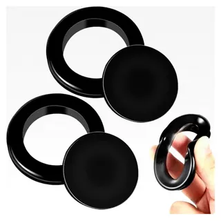 2 Stück Terrassentisch Sonnenschirm Lochring und Kappe, 4,2 cm Silikon Schirmkegel Schirmlochabdeckung Tisch und Stopper, Zubehör für Glas Terrasse Garten und Strandtisch