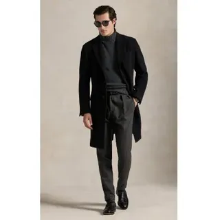 Polo Ralph Lauren für Herren. 715980052002 Paddockmantel navy (XL), Lässig, Wolle, Langarm, Marine