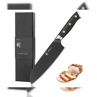 Wakoli Titanium Noir Santokumesser 18 cm Schwarz