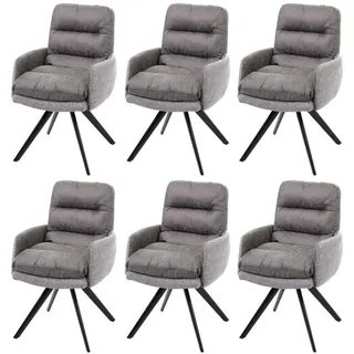 MCW Esszimmerstuhl Grau, Textil, 59x93x68 cm, Esszimmer, Stühle, G66-6
