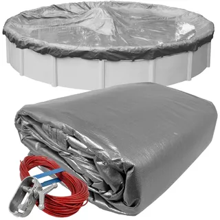 Robelle 3328-4 Poolabdeckung für den Winter, Platin, 8,5 m oberirdische Pools