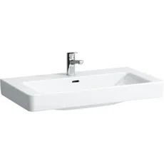 Laufen PRO S Waschtisch, 3 Hahnlöcher, mit Überlauf, 850x460mm, H813965, Farbe: Weiß mit LCC Active