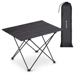Navaris Campingtisch Camping Klapptisch Ultraleicht - 55,7x40,5x38,5cm Alu Tisch Balkon klappbar - Beistelltisch Balkontisch klein