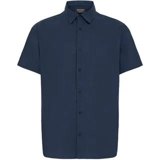 Indicode Leinenhemd »Leinenhemd IDMonk«, blau