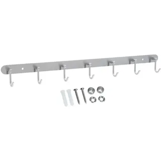 Intirilife Garderobenleiste Modell C Silber