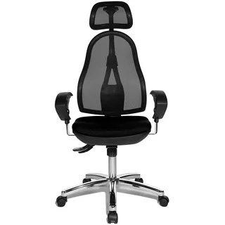 TOPSTAR Open Point SY Deluxe mit Armlehnen und Kopfstütze schwarz