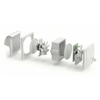 ALD-Set feuchtegeführt für die Wand / La ZUWAH Alu-P Slim L-Form BK330/545 Plus ...
