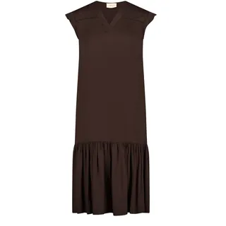 Bodykleid CARTOON "Casual-Kleid mit Flügelärmeln", Damen, Gr. 40, EURO, braun (dunkelbraun), Obermaterial: 100% Viskose CV., Kleider Bodykleid