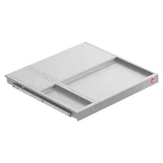 HAILO Einbaumülleimer 45 l Grau/ Silber