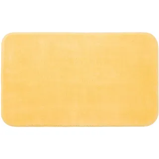 Gözze Badematte »Rio Premium« Höhe 18 mm rutschhemmend beschichtet fußbodenheizungsgeeignet   schnell trocknend Badteppich, Uni Farben, waschbar, rechteckig & rund erhältlich, gelb