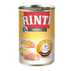 24x400g Pui & cartofi RINTI Sensible Hrană umedă pentru câini