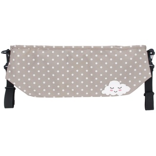 PARSA Baby Kinderwagentasche beige mit Wolkenstickerei