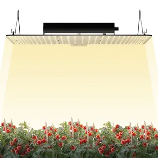 Vevor 200W Dimmbar Pflanzenlampe 30x40x12cm LED Pflanzenlampe 544x Samsung 281B Vollspektrum 26000lm Lichtstrom Wachstumslampe 760nm Infrarot-Wellenlänge Pflanzenlicht Gewächshaus Anbauzelt Balkon
