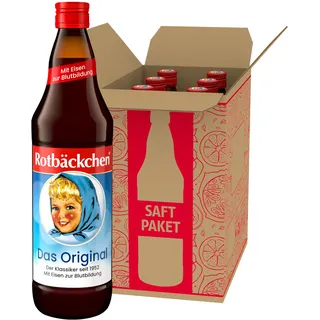 ROTBÄCKCHEN Das Original 6er Pack (6 x 700 ml). Saft aus 99 % Mehrfruchtsaft, 1 % Honig und Eisen