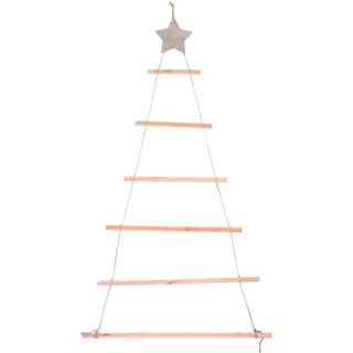 Healifty Holz Baumleiter Weihnachtsbaum Wanddeko HäNgende Leiter Aus Holz Christbaumschmuck FüR Wand AST HäNgend FüR Adventsdeko Weihnachtsdekoration Zum AufhäNgen