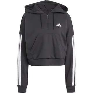 adidas Essentials 3 Stripes Hoodie Schwarz/Weiß M