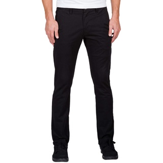 Volcom Herren Hose Frickin Slim Chino Pant Herren Stoffhose Schwarz, Black, 28, A1131601BLK