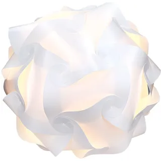 kwmobile DIY Puzzle Lampe Lampenschirm - Deckenlampe Pendelleuchte Schirm Teile - Jigsaw Puzzlelampe min. 15 Designs Ø ca. 20 cm - Gr. S in Weiß