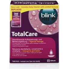 AMO blink TotalCare Multipack – Das Rundum-sorglos-Paket für Träger von harten Linsen – Hartlinsenreiniger, Kontaktlinsen-Pflegemittel und Behälter in einem Set, 1 Stück (1er Pack)