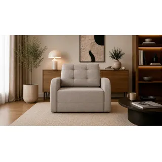 Mid.you Schlafsessel , Taupe , Kunststoff , 100x90x101 cm , Stoffauswahl, inklusive Armlehnen , Wohnzimmer, Sofas & Couches, Schlafsofas, Schlafsessel
