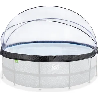 EXIT Pool Überdachung ECO ø450cm, Pool Dome, Universal, Pool-Zubehör, Wetterfest - Transparent