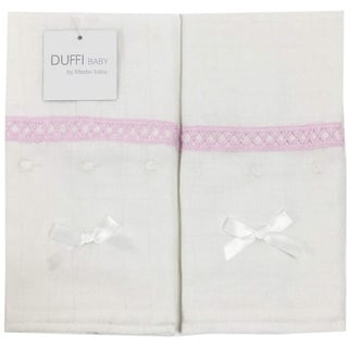 Duffi Baby 0823-06 Chiffon, bestickt, 100% Baumwolle, Rosa, Mädchen