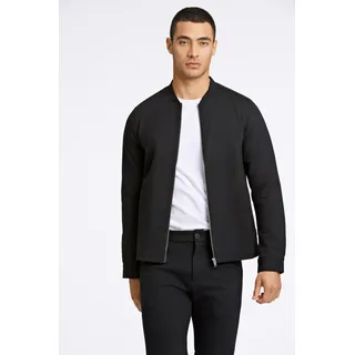 Funktionshemd LINDBERGH "Overshirt", Herren, Gr. L, N-Gr, schwarz, Stoff, Obermaterial: 75% Polyester, 22% Viskose, 3% Elasthan, slim fit normal, Rundhals, Ärmel mit Ärmelschlitz 1-Knopf-Manschette mit Knöpfen, Hemden Funktionshemd, mit Stretch
