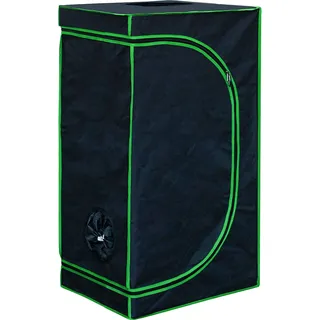 Grow Zelt für Pflanzen Zuchtzelt Gewächshaus Box Garten Anzucht Gemüse Kräuter Grow Schrank Indoor 120 x 60 x 180 cm Blumen klein Tomaten Hydro Green Kingpower - Schwarz, Grün