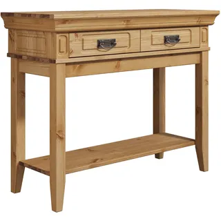 OTTO home "Vinales; Konsolentisch, Beistelltisch ideal für Boxspringbetten", Aus massiver Kiefer, mit Fräsungen,