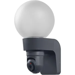 Osram Außenwandleuchte schwarz 31,4 cm E27-Sockel inkl. Kamera, spritzwassergeschützt, IP44