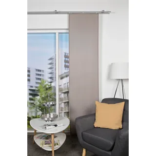 HOME WOHNIDEEN Schiebegardine »OXFORD« Paneelwagen 1 Stk. tlg. Schiebevorhang Uni, beige