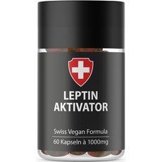 Leptin Aktivator Kapseln hochdosiert für Leptin Diät | Höchste Qualität von Active Swiss | Leptin Stoffwechsel Diät | Natürliche Diätunterstützung | Schlank in 21 Tagen Leptin abnehmen | Hormonfrei