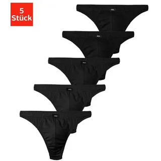 H.I.S. H.I.S String »Herren Unterhose« Packung, 5 Stk. in Baumwollstretch-Qualität, Gr. 3 (XS) - 5 Stk., schwarz, , 516955-3 5 Stk.