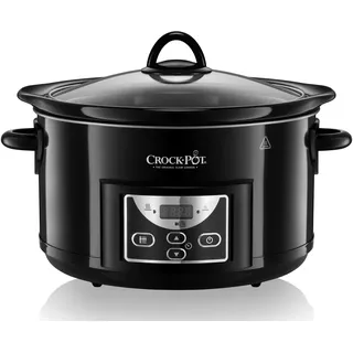 Crock-Pot Schongarer | 4,7 l (bis zu 5 Personen) | programmierbare Zeitschaltuhr | Schwarz