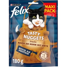 Bild von Tasty Nuggets Katzensnack, mit Huhn und Ente, 6er Pack (6 x 180g)