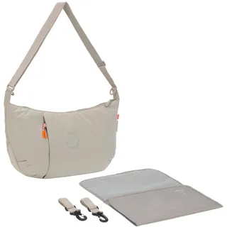 Lässig Wickeltasche zum Umhängen mit Wickelunterlage, Kinderwagenbefestigung, wasserabweisend/GRE Lunua Bum Bag, beige
