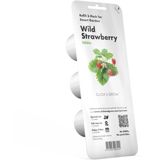Emsa M52606 Click & Grow Substratkapsel Wilde Erdbeere, Nachfüllpackung für Smart Garden, 3er-Set
