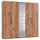 Drehtürenschrank Level by fresh to go 250 x 236 x 58 cm Braun
