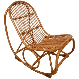 SIT Möbel Schaukelstuhl SIT & MORE Vintage Bezug beige 53 x 96 x 100 cm