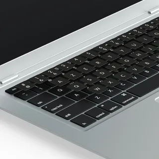 Lacerto® | 15x15mm - Französische Aufkleber für Mac-Tastaturen, mit mattem Schutzlaminat | Autocollants Clavier français Pour MAC | French Stickers AZERTY for MAC Keyboard | Schwarz