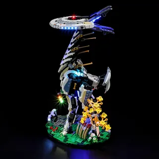 BRIKSMAX 76989 Led Licht für LEGO Horizon Forbidden West: Langhals - Compatible with Lego Horizon Bausteinen Modell - Ohne Lego Set