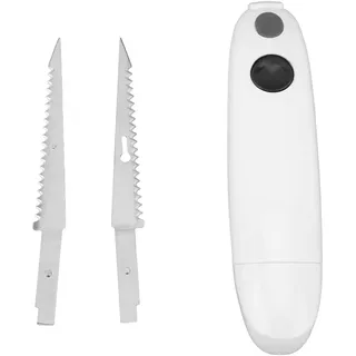 Jeanoko Batteriebetriebenes Messer, Edelstahl, Kabellos, Wiederaufladbar, Elektrisches Filetmesser, Tragbares Steakmesser, Elektrischer Brotschneider für Zuhause, Restaurant,